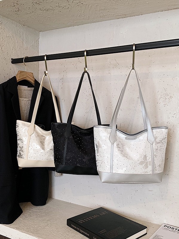 Moderna i svestrana tote torba velikog kapaciteta; trendovski jednostavan uzorak; visokokvalitetna svakodnevna crossbody torba.