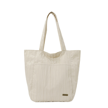 Чанта Tote, полиестер, ежедневен стил, закопчаване с цип, вътрешен джоб с цип, хоризонтално квадратна форма, двойни презрамки, есен 2025