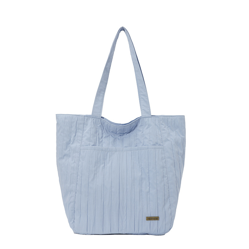 Чанта Tote, полиестер, ежедневен стил, закопчаване с цип, вътрешен джоб с цип, хоризонтално квадратна форма, двойни презрамки, есен 2025