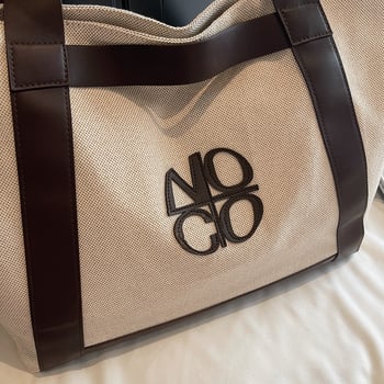 Tote torba s retro patchwork dizajnom, veliki kapacitet, platno materijal, magnetska kopča, unutarnji džep sa zatvaračem