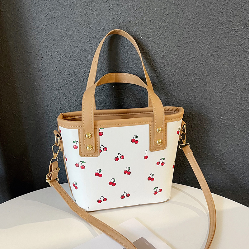 Boku PU bucket bag za žene, s zatvaračem i džepom za telefon