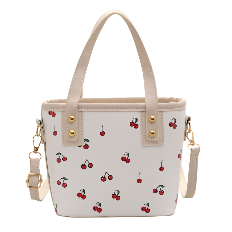 Boku PU bucket bag za žene, s zatvaračem i džepom za telefon