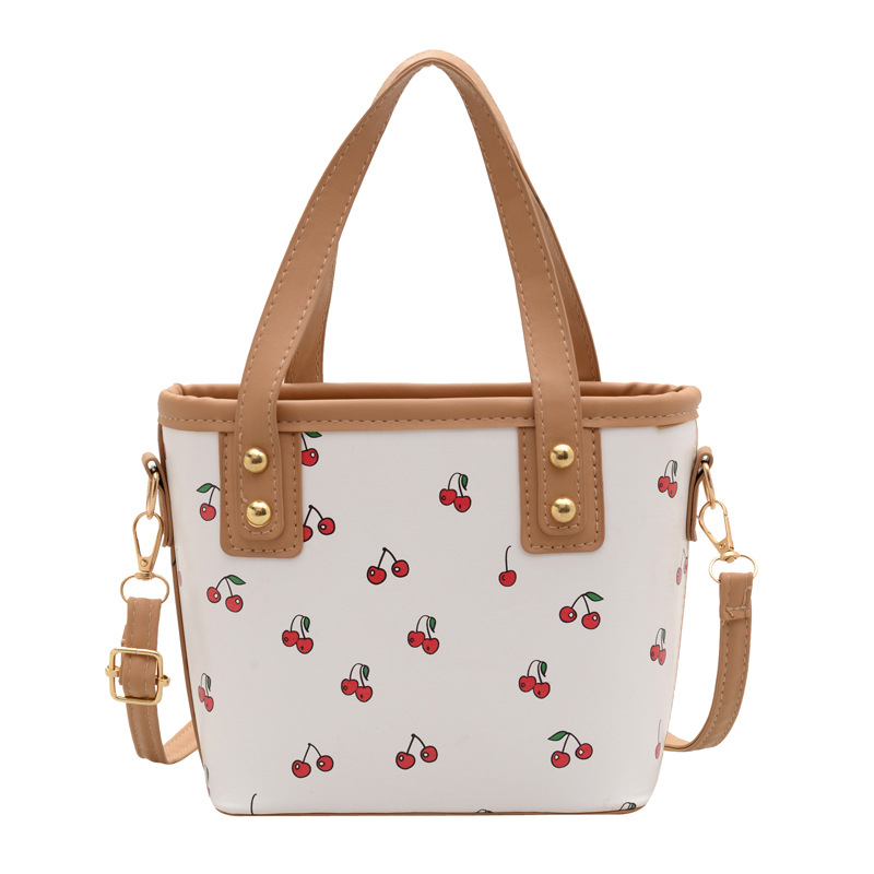 Boku PU bucket bag za žene, s zatvaračem i džepom za telefon