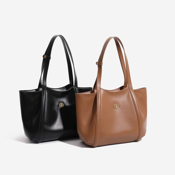 Cahsyh&ldnk Kožna ženska tote torba, velika zapremina, gradski stil, zatvarač