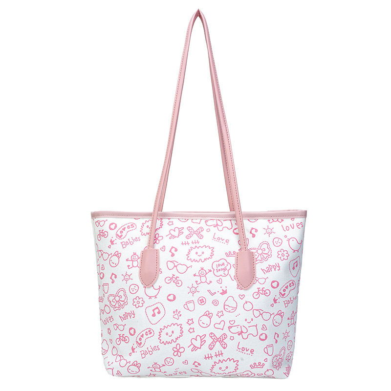 Torba Tote – ulični stil, materijal: tkanina, zatvarač, poliester podstava, horizontalni kvadratni oblik