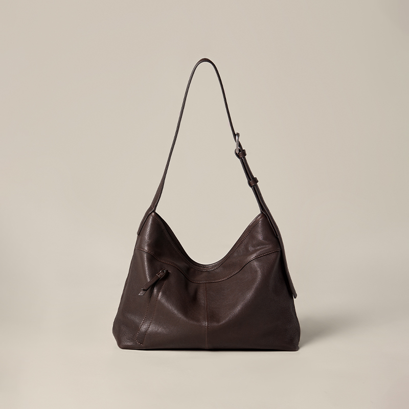 Hobo torba preko ramena, velika zapremina, PU materijal, zatvarač, podstava od poliestera