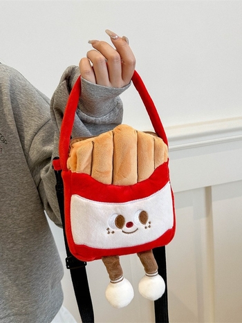 Baršunasta ženska crossbody bucket torba, okruglog oblika, zatvarač, jedan remen, poliester podstava