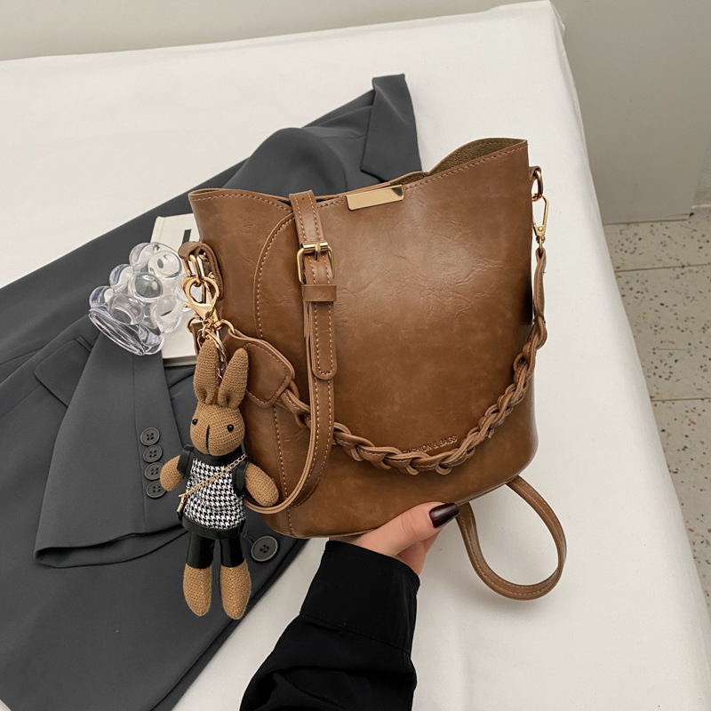 Maillard retro torbica za žene, cilindričnog oblika torba inspirirana košarom za povrće, jesen-zima 2025, svestrana crossbody torba