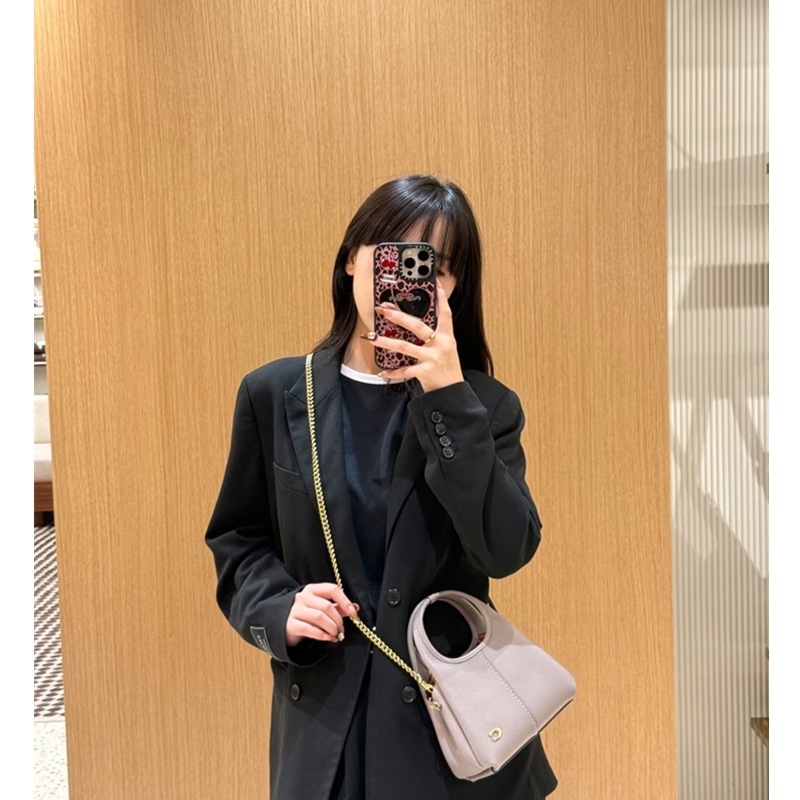 25 jesen–zima Lana19 košarasta torba: ručna torba, preko ramena, crossbody, bucket s lancem — vintage stil