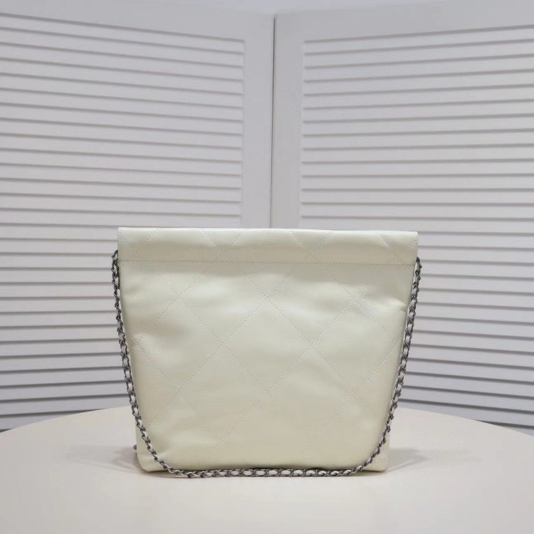 22Bag ženska torba u stilu Chanel, dijamantni uzorak quilt i zlatni lanac, bucket bag, velika zapremina, gradski stil