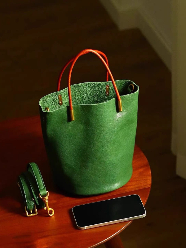 Gemashi PU bucket torba, urban stil jednostavnosti, zatvarač, poliester podstava