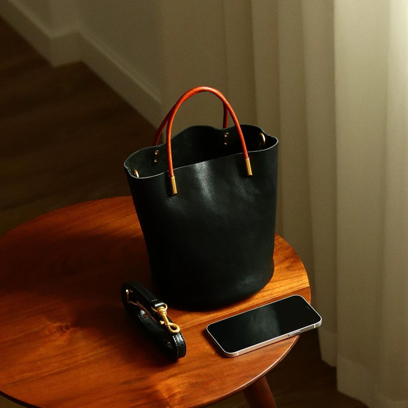 Gemashi PU bucket torba, urban stil jednostavnosti, zatvarač, poliester podstava