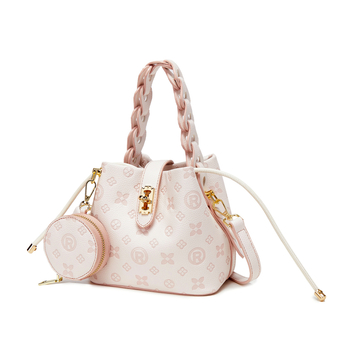 Ženska bucket torba s crossbody remenom, uličnim stilom, PVC, zaključavanje, unutarnji džep za dokumente