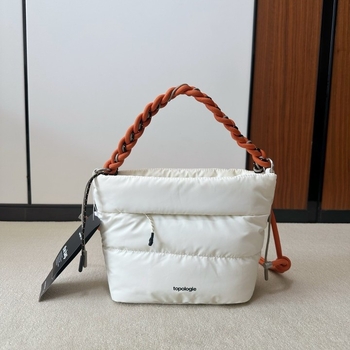 Unisex nylon Bucket Bag, cilindričnog oblika, zatvarač, džep za telefon, podstava od poliestera