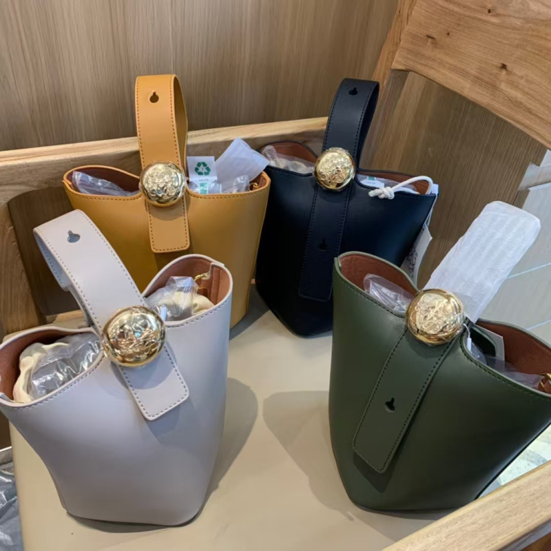 Luojia MiniPebble Fortune Bucket torba — PVC, Otvoren vrh, Bez podstava, Dvostruke naramenice