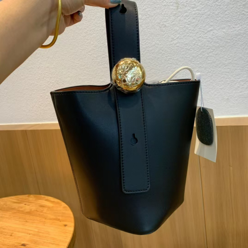Luojia MiniPebble Fortune Bucket torba — PVC, Otvoren vrh, Bez podstava, Dvostruke naramenice