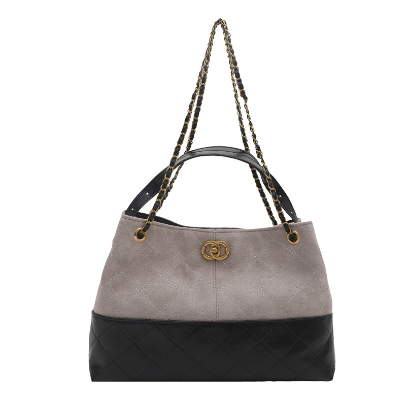 Дамска чанта-кофа: PU материал, ретро стил, голям капацитет, хоризонтално квадратна форма, ключалка