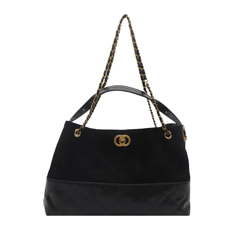 Дамска чанта-кофа: PU материал, ретро стил, голям капацитет, хоризонтално квадратна форма, ключалка