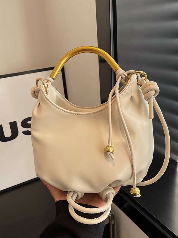 PU bucket bag s cilindričnim oblikom, zatvarač na zip i podstava od poliestera