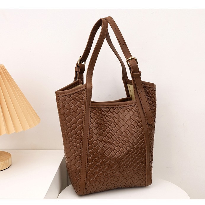 Geantă bucket Jimian — PU material, închidere magnetică, formă orizontală pătrată, buzunar pentru telefon, curele de umăr duble