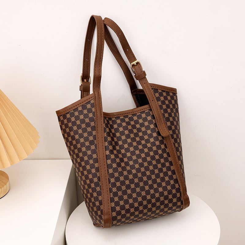 Geantă bucket Jimian — PU material, închidere magnetică, formă orizontală pătrată, buzunar pentru telefon, curele de umăr duble