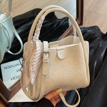 Crossbody bucket torba, unisex stil, poliester, PU podstava, proljeće-ljeto 2025
