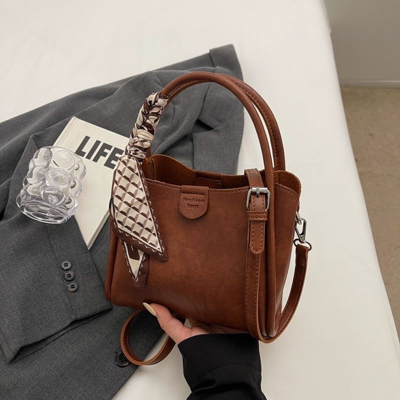 Crossbody bucket torba, unisex stil, poliester, PU podstava, proljeće-ljeto 2025