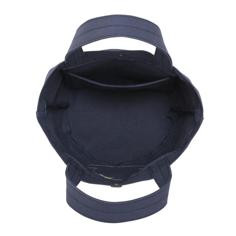 Majčina bucket torba s vezom – platno, gradski stil, unutarnji pretinac sa zatvaračem