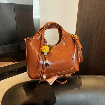 Bucket torba, PU materijal, mala veličina, oblik dumpling-tip, zatvarač na zip