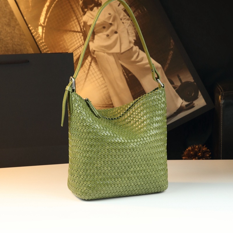 Geantă tip găleată, PU piele, Stil casual, Vara 2025, Utilizare zilnică