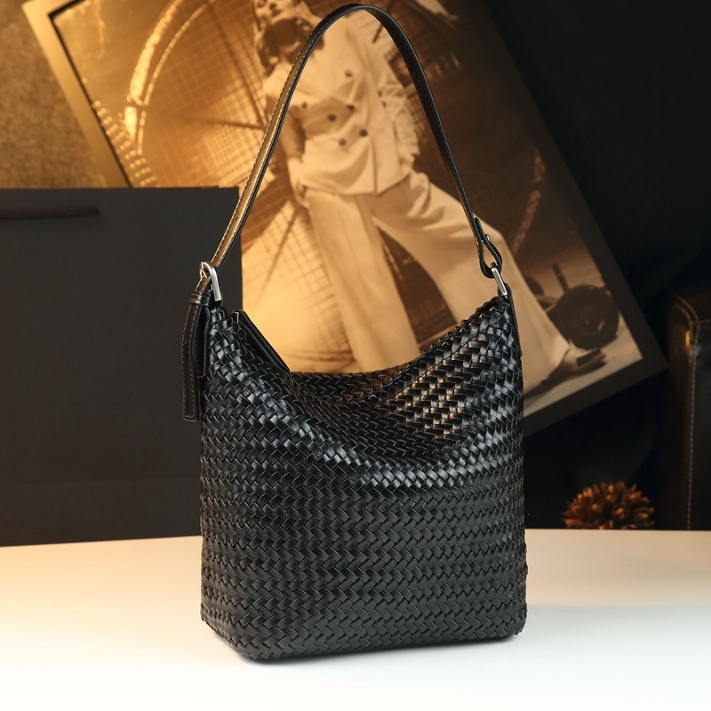 Geantă tip găleată, PU piele, Stil casual, Vara 2025, Utilizare zilnică