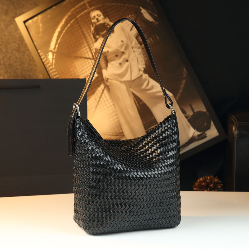 Geantă tip găleată, PU piele, Stil casual, Vara 2025, Utilizare zilnică