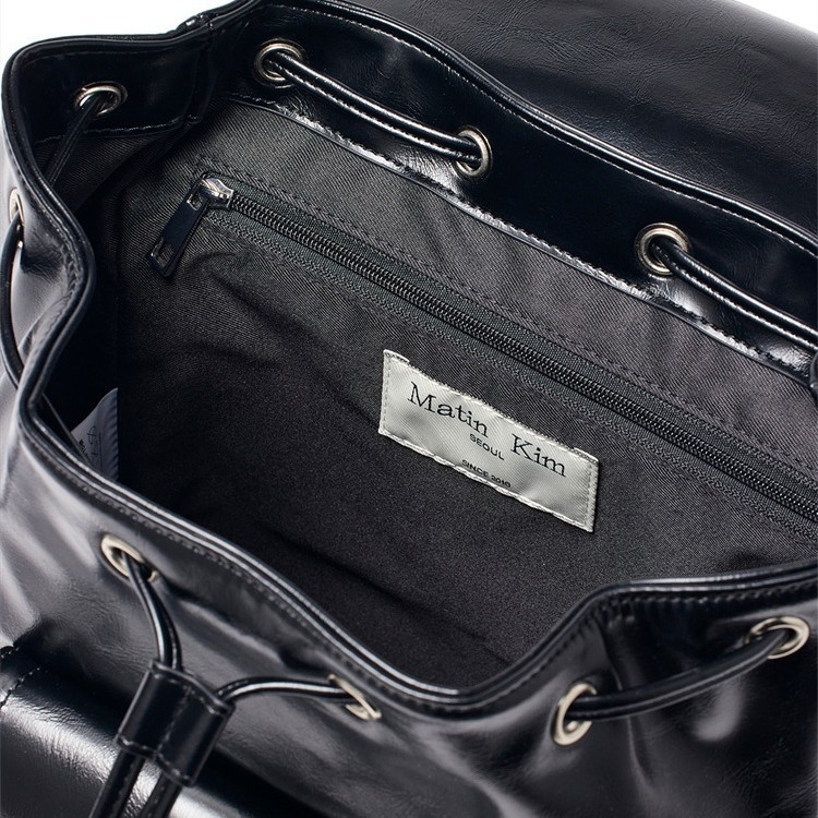 Geantă bucket pentru femei — piele PU, crossbody cu cataramă magnetică și șnur de închidere, formă cilindrică, căptușeală din nailon, o singură curea, street fashion