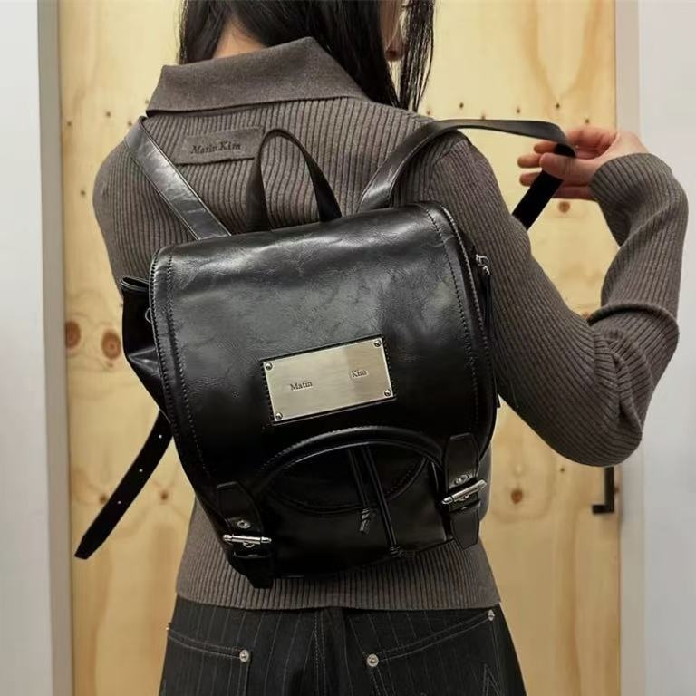 Geantă bucket pentru femei — piele PU, crossbody cu cataramă magnetică și șnur de închidere, formă cilindrică, căptușeală din nailon, o singură curea, street fashion