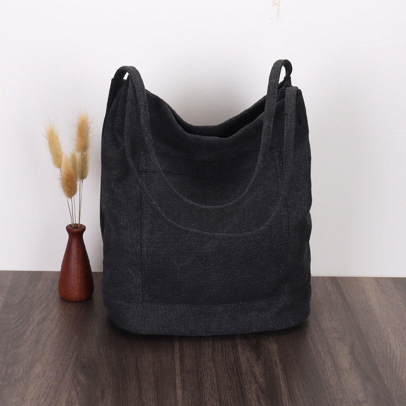 Bucket torba, urban stil, platno, vertikalni kvadratni oblik, magnetsko zatvaranje, skriveni džep sa zipom, džep za mobitel, džep za ID