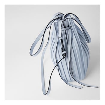 Geantă bucket din PU, stil Urban Simplicity, închidere prin șnur, formă vertical pătrată, căptușeală poliester-bumbac