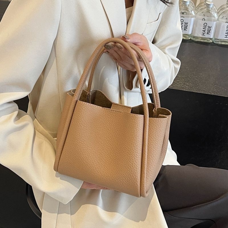 Unisex bucket torba od sintetičke kože, stil svekrve, PU podstava, proljeće 2025
