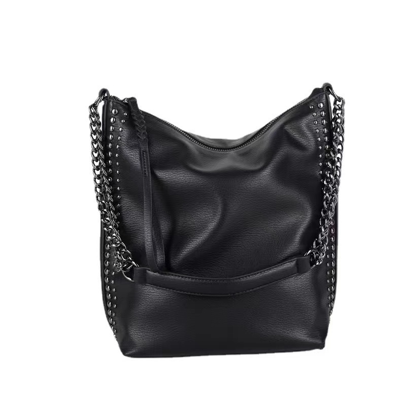 Geantă Tote Bucket Annmuu, Stil Stradal, PU, cu fermoar (Stil Stradal, PU, Bucket type, Zipper, Annmuu)