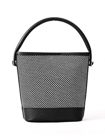Ženska bucket bag, urbani minimalistički stil, PU koža, vertikalni kvadratni oblik, otvoreni gornji dio