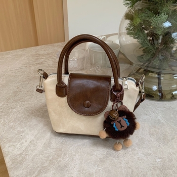 Geantă tip găleată în stil coș de legume, cu închidere fermoar, buzunar interior cu fermoar, primăvara 2025