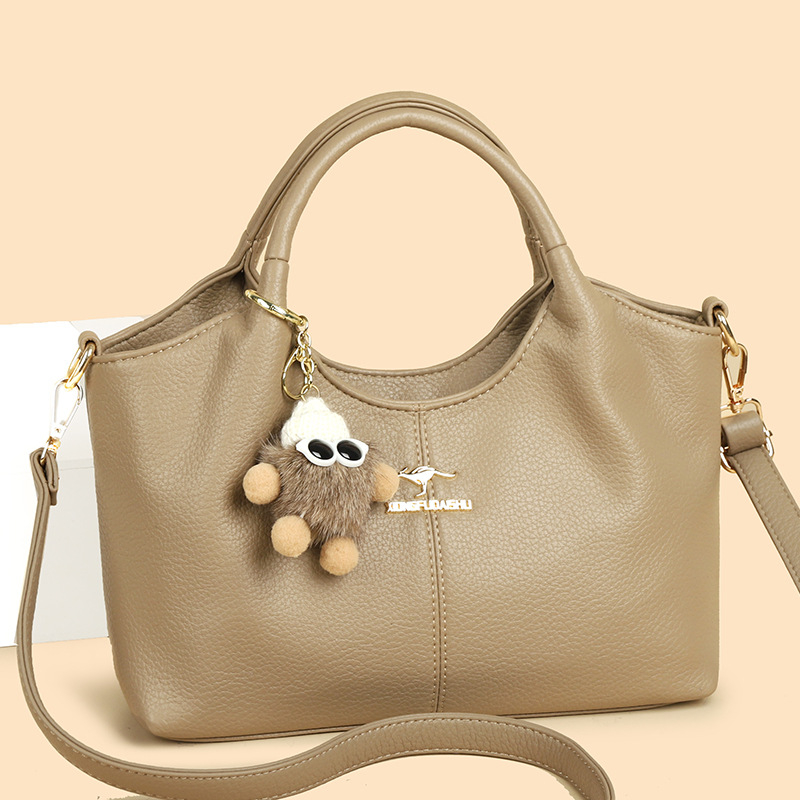Bucket torba s crossbody remenom, PU koža, poliester podstava, zatvarač