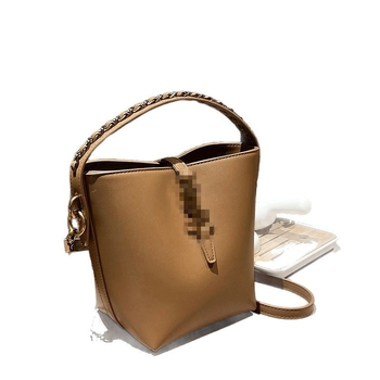 PU anyagú bucket táska, városi minimalist stílus, bélés poliészter-pamut, nyitott nyitás, belső zsebek: rejtett cipzáras zseb, telefon zseb, ID zseb