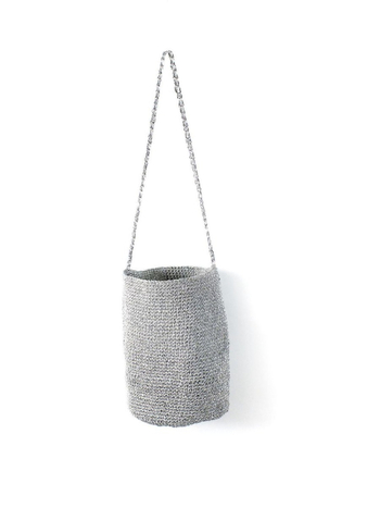 Geantă bucket rotundă pentru femei, stil urban, din poliester, căptușeală poliesterică, deschidere deschisă