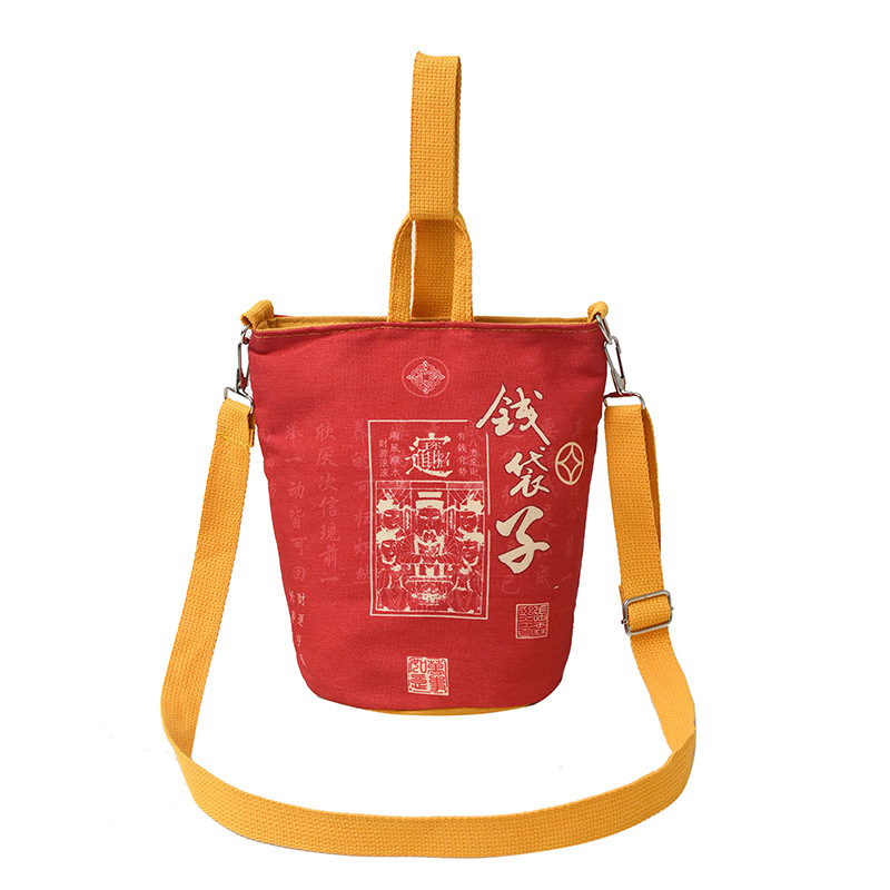 Torba od platna u obliku kante, poliester podstava, magnetsko zatvaranje, jesen 2025