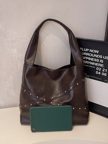 Bucket torba preko ramena, gradski stil, PU koža, magnetsko zatvaranje, unutarnji džep sa ZIP-om, poliester podstava, jedna naramenica