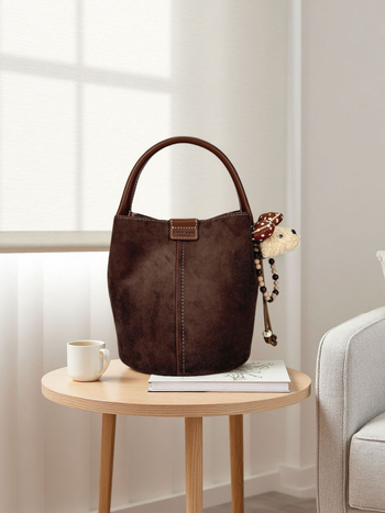 Bucket torba od PU materijala, magnetska kopča, džep sa zipom, gradski minimalistički stil, za dnevnu uporabu