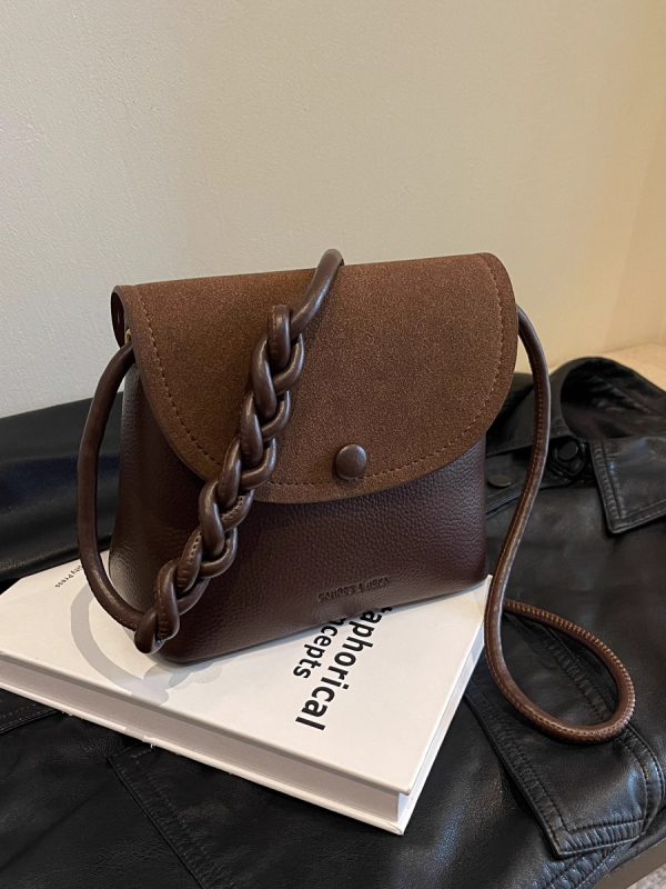 PU bucket torba u uličnoj stili s zatvorenim otvorom i unutarnjom pretinicom