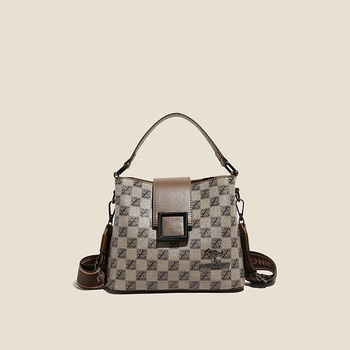 Torba tipa kanta s retro printom slova, velika zapremina, višestruki pretinci, PU materijal