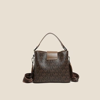 Torba tipa kanta s retro printom slova, velika zapremina, višestruki pretinci, PU materijal