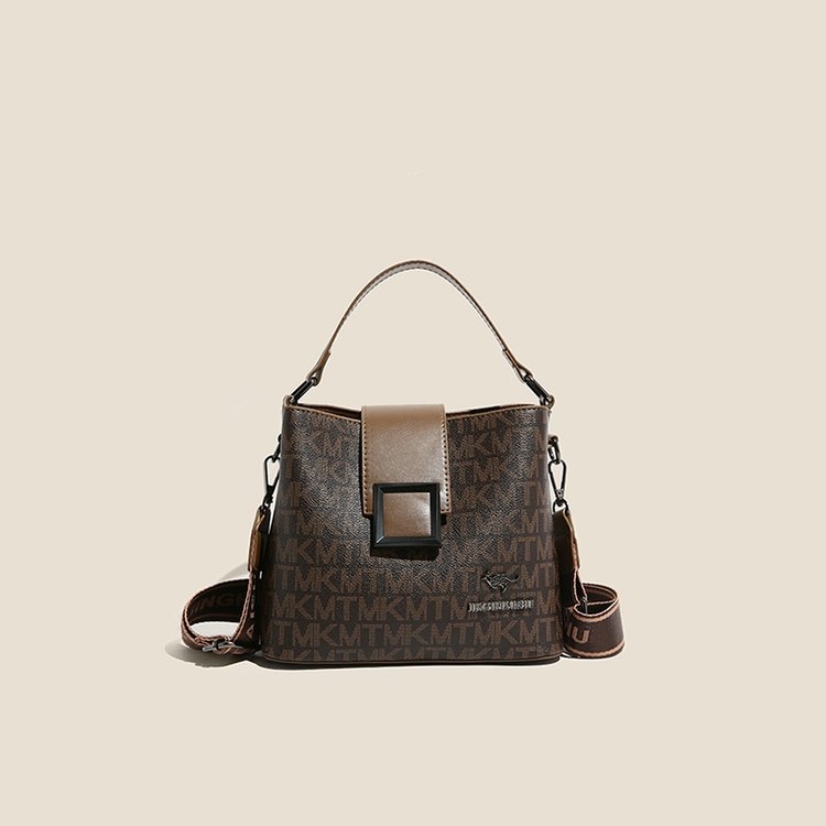 Torba tipa kanta s retro printom slova, velika zapremina, višestruki pretinci, PU materijal